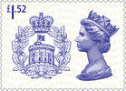 Long to Reign Over Us £1.52 Stamp (2015) The Badge of the House of Windsor