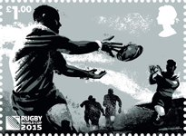Rugby World Cup £1.00 Stamp (2015) Pass