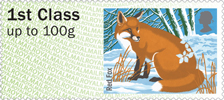 Post & Go : Winter Fur & Feathers 1st Stamp (2015) Red Fox