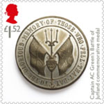 The Great War - 1916 £1.52 Stamp (2016) Captain AC Green's Battle of Jutland Commemorative Medal