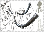 Ancient Britain £1.33 Stamp (2017) Drumbest Horns, County Antrim, Northern Ireland c800 BC