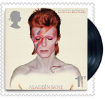 David Bowie 1st Stamp (2017) Aladdin Sane