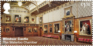 Windsor Castle £1.52 Stamp (2017) The Waterloo Chamber