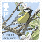 Songbirds 1st Stamp (2017) Great Tit