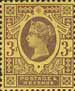Jubilee Issue 1887-1900 3d Stamp (1887) Purple