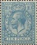 Definitives 1912-1924 10d Stamp (1912) Blue