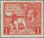 British Empire Games 1925 1d Stamp (1925) Red