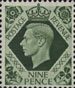 9d, Olive Green from Definitives (1937)