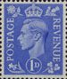 1d, Light Ultramarine from Definitives - New Colours (1950)