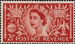 Coronation 2.5d Stamp (1953) Queen Elizabeth II