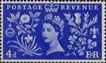 Coronation 4d Stamp (1953) Queen Elizabeth II