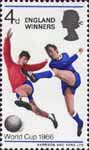 England's World Cup Victory 4d Stamp (1966) Cup Winners