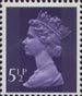 Definitive 5.5p Stamp (1973) Violet