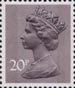 Definitive 20p Stamp (1976) Dull Purple