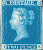 Definitive 2d Stamp (1841) Two Penny Blue