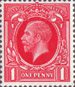 Definitive 1934-36 1d Stamp (1934) Scarlet
