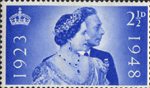 2.5d, King George VI and Queen Elizabeth from Royal Silver Wedding (1948)