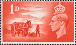 Channel Islands Liberation 1d Stamp (1948) Scarlet
