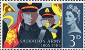Salvation Army Centenary 3d Stamp (1965) Bandsmen and Banner