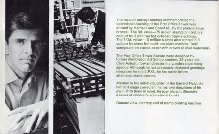 Reverse for Opening of Post Office Tower