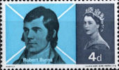 Burns Commemoration 4d Stamp (1966) Robert Burns (after Skirving chalk drawing)