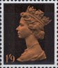 Definitive 1s9d Stamp (1967) Orange and Black