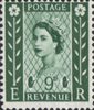 Regional Wilding Definitive - Northern Ireland 9d Stamp (1967) Bronze Green