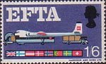 European Free Trade Association (EFTA) 1s6d Stamp (1967) Air Freight