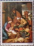 Christmas 3d Stamp (1967) 'The Adoration of the Shepherds' (School of Seville)