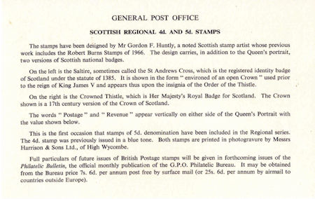 Regional Definitive - Scotland (1968)