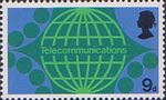 British Post Office Technology 9d Stamp (1969) Telecommunications - International Subscriber Dialing