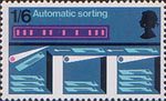 British Post Office Technology 1s6d Stamp (1969) Postal Mechanisation - Automatic Sorting