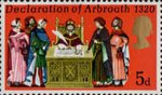General Anniversaries 5d Stamp (1970) Signing the Declaration of Arbroath