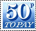 Decimal To Pay 50p Stamp (1970) Ultramarine