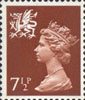 7.5p, Brown from Regional Definitive - Wales (1971)