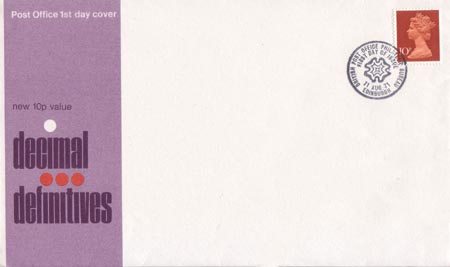 1971 Definitive First Day Cover from Collect GB Stamps