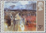 Ulster '71 Paintings 3p Stamp (1971) 'A Mountain Road' (T.P.Flanagan)