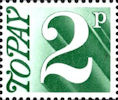 Decimal to Pay 2p Stamp (1971) Myrtle Green