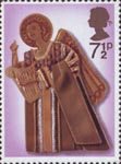 Christmas 1972 7.5p Stamp (1972) Angel playing Harp