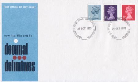 1973 Definitive First Day Cover from Collect GB Stamps