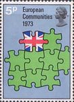 European Communities 5p Stamp (1973) Europe