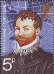 British Explorers 5p Stamp (1973) Sir Francis Drake