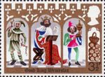 Christmas 3.5p Stamp (1973) 'Good King Wenceslas, the Page and Peasant'