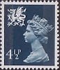 Regional Definitive - Wales 4.5p Stamp (1974) Dark Blue