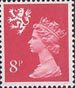 Regional Definitive - Scotland 8p Stamp (1974) Cerise