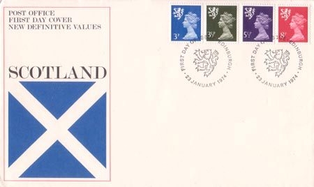 1974 Definitive First Day Cover from Collect GB Stamps