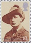 Churchill Centenary 10p Stamp (1974) War Correspondent, South Africa, 1899