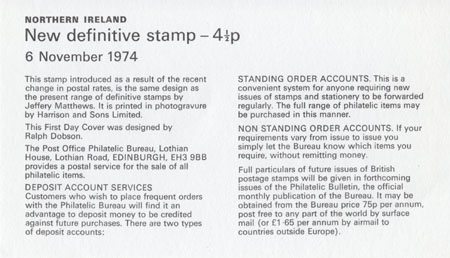 Regional Definitive - Northern Ireland (1974)