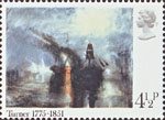 Birth Bicentenary of J.M.W. Turner (painter) 4.5p Stamp (1975) 'Peace - Burial at Sea'