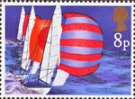 Sailing 8p Stamp (1975) Racing Keel Boats